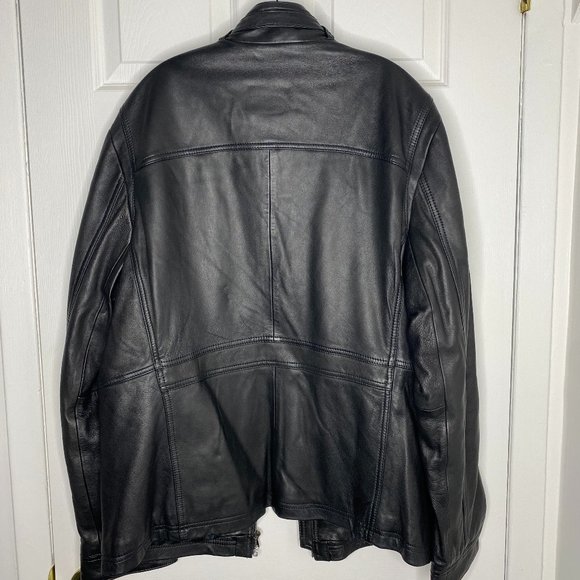 Hugo Boss Lambskin Leather Jacket - Picture 2 of 8